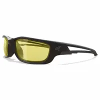 EDGE EYEWEAR Safety Glasses: Yellow Lens, Full-Frame, Metal Detectable, Black Frame (MPN SK-XL112)