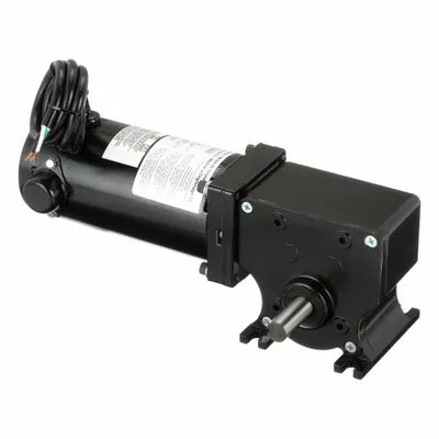 Dayton Motor Gear: Sudut Kanan, 24V DC, TENV, 26 RPM, Torsi Maks 266 in-lb, 60:1 - Right Angle DC Gearmotors