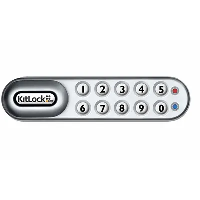 CODELOCKS Kunci Elektronik Tanpa Kunci: Dilapisi Bubuk, Kait Cam, Tinggi Badan 1 5/16 in - Electronic Keypad Cabinet & Locker Locks