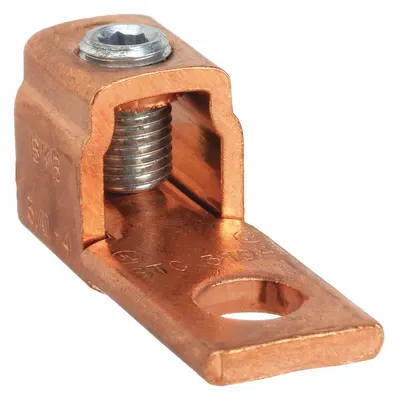 BLACKBURN Konektor Kawat: Ukuran Kawat 4 AWG – 3/0 AWG, Ukuran Stud 13/32 in - Straight Mechanical Lugs