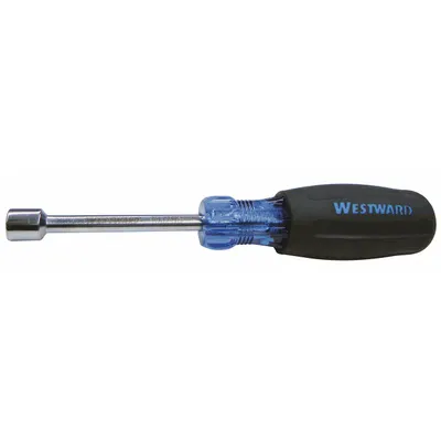 WESTWARD Obeng Mur Berlubang Betang Bulat: Lurus, Metrik, Tanpa Ujung Magnet - Standard Nut Drivers