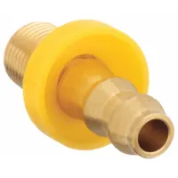 Push-On Hose Fitting: Hose Barb x NPT, 1/4 in x 1/8 in Fitting Size, Male x Male, Rigid, Straight (MPN 5A251)