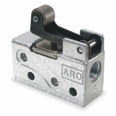 ARO Katup Kontrol Udara Manual: 200, Tiga-Arah / Dua-Posisi, Rol, Hitam - ARO 200 Series Manual Air Control Valves