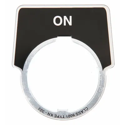 SCHNEIDER Pelat Legenda: Ukuran Pemasangan Panel 30 mm, Setengah Lingkaran - Push-Button Rings & Plates