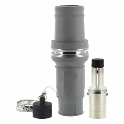 LEVITON Kutub Tunggal Inline: Pria, Abu-abu, 1000V AC, 1,009 A, Terminasi Tabung Crimp - Plugs with Crimp Tube Terminations