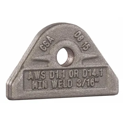 MAG-MATE Mata Tali: Mata Tali, Baja Karbon, Batas Beban Kerja 1.000 lb - Weld-On Pad Eyes for Lifting