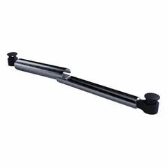 Gas spring providing controlled motion and counterbalancing for industrial equipment such as machine guards, access panels, and material handling systems. Uses compressed nitrogen to dampen movement and hold loads in position.