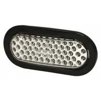 ECCO Warning Light: Perimeter Flashing Warning Light, Amber/White, 2 1/8 in Overall Wd, LED (MPN 3965AC)