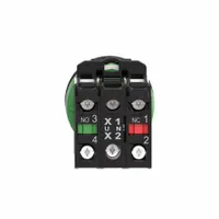 SCHNEIDER Selector Switch: 30 mm Panel Mounting Size, 3 Positions, Short Lever, 1NO/1NC (MPN XB5FK133G5)
