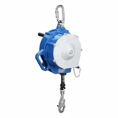 Mounted self-retracting lifeline with sealed housing and 55 ft Technora lifeline. Rated for 420 lb capacity, ANSI Class 1 (2021) and SRL-R type. Equipped with RFID and overhead-only carabiner anchorage connection. Suitable for fall arrest applications requiring a sealed, corrosion-resistant unit.