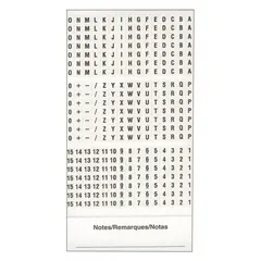 Preprinted wire marking label sheets from 3M, featuring a black on white legend of + (Plus). Each pack contains 450 labels made from vinyl impregnated cloth film. Suitable for identifying plus polarity in electrical wiring applications.