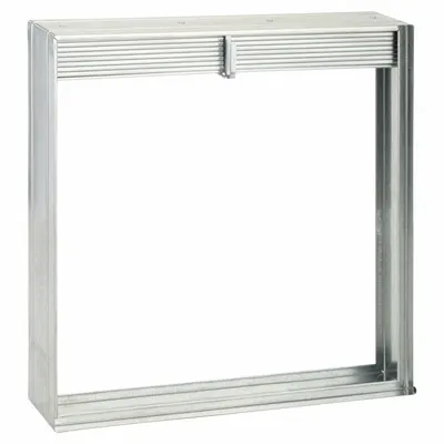 Dayton Peredam Api: Statis, Tinggi 18 in, Lebar 18 in, Panjang 3 3/4 in, Rangka Baja Galvanis - Rectangular Fire Dampers