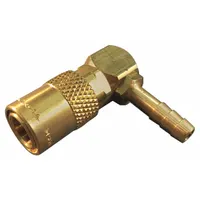 Brass hydraulic quick-connect coupling body from the FLO-TEMP Series. 3/8 in coupling size with a maximum flow rate of 15.14 lpm. Used in fluid power systems for rapid connection and disconnection of hoses in industrial machinery, mobile equipment, and hydraulic tools