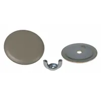 WIEGMANN Hole Plug: Steel, 2 1/2 in Conduit Hole Size, For 2.5 in Hole Dia - Max, Carbon Steel, Gray (MPN WAS250)