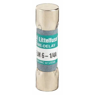 LITTELFUSE Sekering: Seri FLM, Midget, Tunda Waktu, 6.25 A, 250 V AC - Time-Delay Cylindrical Fuses