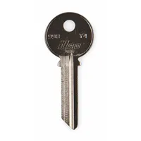 Key Blank: Compatible with Yale Locks, Key ID # 998-Y4, 6 Pins, Brass, Nickel Plated