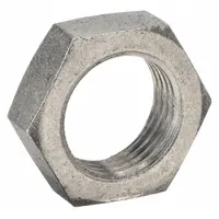 Stainless steel compression fitting nut with single-ferrule design. Thread size 9/16"-20. Compatible with Swagelok fitting brands. Used in industrial tubing systems for fluid and gas connections