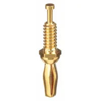 Mini Banana Plug: 5/8 in Lg, Brass, 1,000 V Max Volt, 5 A Max Current, Gold (MPN 3276)