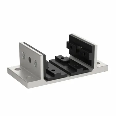 80/20 Bantalan Linear: Seri 25, 47 mm P x 86.2 mm L x 31.3 mm T, Perak, Flensa Ganda - Standard Linear Bearings