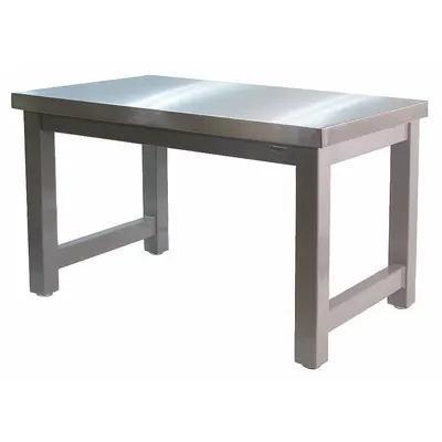 BENCHPRO Meja Kerja: Tinggi Tetap, Baja Tahan Karat, 115 in x 36 in - Heavy-Duty Open-Base Workstations
