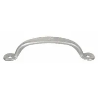 This fixed, non-recessed pull handle is made of galvanized steel with a silver finish. It features unthreaded mounting holes for #6 screws and a 0.5 in grip thickness. Suitable for use on cabinets, panels, and enclosures in industrial or commercial settings