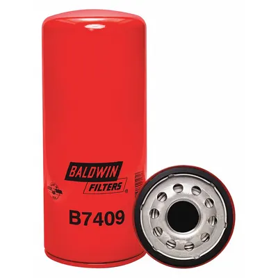 BALDWIN FILTERS Filter Oli: B7409, 1 3/8"-16 Ukuran Ulir, 10 1/16 in Tinggi Keseluruhan, Oli, Mack - Spin-On Oil Filters