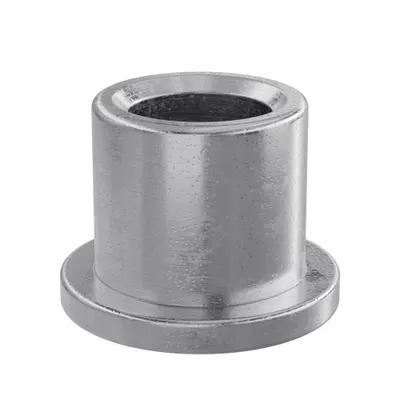 OILITE Bantalan Lengan Berflens: Besi-Tembaga, SAE 863, Lubang 1/4 in, OD 3/8 in, Panjang 3/8 in - Lubricated General Purpose Metallic Flanged Sleeve Bearings