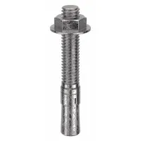 RED HEAD Wedge Anchor: 2 3/4 in Overall Lg, 3/8 in Dia, 3/8"-16 Thread Size, Stainless Steel, 50 PK (MPN WW-3826)