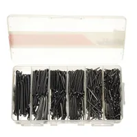 Pin Assortment,550 pcs,7 Sizes: Bridge, Inch, Stainless Steel, 18-8, Plain, 550 Pieces, 7 # of Sizes (MPN WWG-DISP-CPS550HC)