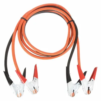 WESTWARD Kabel Booster: Dikrimping, 1 AWG, Jepitan Pegas, Panjang Kabel 25 ft - Clamp Jumper Cables