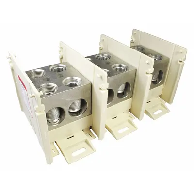 Blok Distribusi Daya BURNDY: Terbuka, Lug, Lug - Open Blocks with Lugs