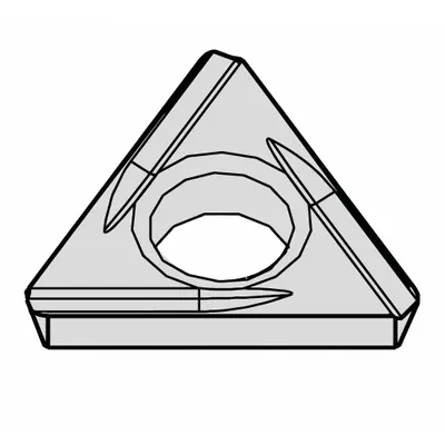 WIDIA Sisipan Pembubut Segitiga: TDHH13081L - Triangle (T) Indexable Turning Inserts