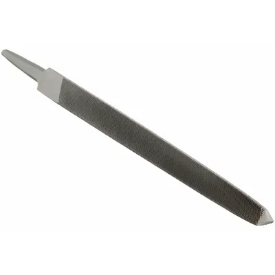 WESTWARD Kikir Segitiga: Segitiga, Potongan Ganda, Potongan Kedua, 10 in Panjang Tanpa Tangkai - Double-Cut Triangular Files