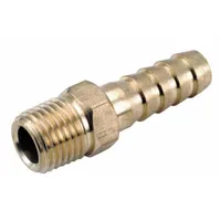 APPROVED VENDOR Barbed Hose Fitting: For 5/8 in Hose I.D., Hose Barb x NPT, Male x Male, Hex, Rigid (MPN 707001-1008)