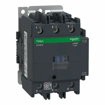 SCHNEIDER Kontaktor Magnetik: Non-Reversing, 3 Kutub, 3NO Kontak, 95 A - Non-Reversing IEC Contactors