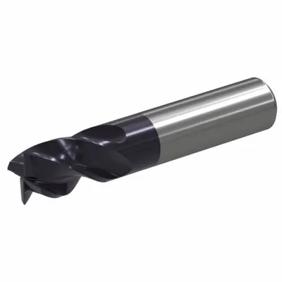 WIDIA End Mill Persegi: Karbida, Dilapisi TiAlN, 4 Alur, 1/4" Dia Giling, 3/8" LOC - Fast-Cutting Carbide Square End Mills for Steel & Cast Iron
