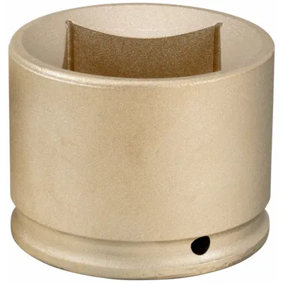 AMPCO Impact Socket: 1/2 in Drive Size, 1 7/16 in Socket Size, 4-Point, Std - 1/2" Drive SAE Non-Sparking Impact Sockets