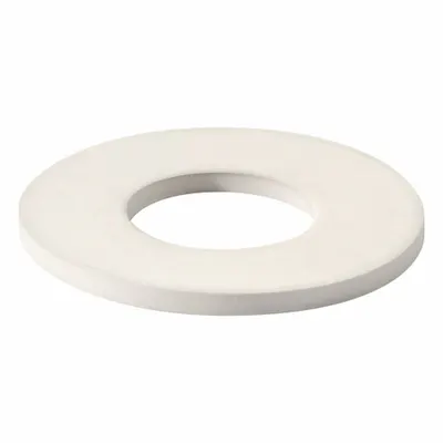 Ring Penyegel: Disetujui FDA, Neoprene, Putih, 24 mm Diameter Dalam, 39 mm Diameter Luar - Hygienic Single-Piece Sealing Washers