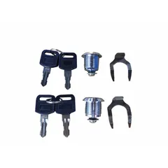 This slot-type lock and key set is a replacement part for Westward power tools. It is designed to fit model BSD-304011 and other compatible Westward equipment. Used for securing or locking components during maintenance and repair.