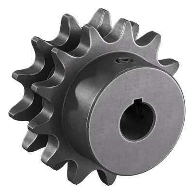 TSUBAKI Sproket Untai Ganda: 40-2, Untuk Pitch Rantai 1/2 in, Diameter Lubang 1/2 in, 13 Gigi - Size 40-2 Fixed-Bore Roller Chain Sprockets