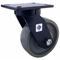 RWM Plate Caster: Swivel, Phenolic, 6 in Wheel Dia, 3 in Wheel Wd, 8 in Mounting Ht, Roller, Swivel (MPN 76-DUR-0630-S-DSL)