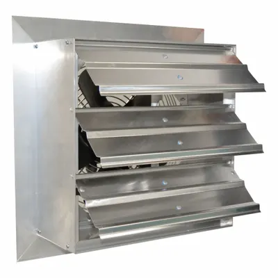 CANARM Kipas Pembuangan: 8 in Bilah, 2 Kecepatan, 3/100 hp, Tertutup Sepenuhnya Udara Berlebih, 360 cfm - Standard Shutter-Mount Exhaust Fans