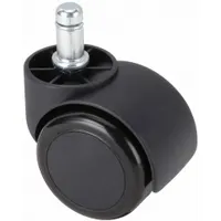 BEVCO Stem Caster Kit: No Brake, 2 in Wheel Dia., 1 3/4 in Wheel Wd, 2 in Mounting Ht, Nylon, 5 PK (MPN 3850S/5)