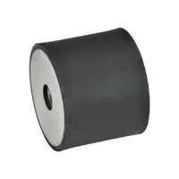 JW WINCO Vibration-Isolating Mount: Cylindrical, Natural Rubber, Female x Female Style (MPN 451-20-15-M6-EE-55)