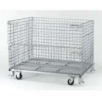 NASHVILLE WIRE Collapsible Bulk Container: 24.3 cu ft, 48 in x 40 in x 32 in, Lid Not Included (MPN C404824S4C)