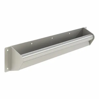 BESTCARE Wall Grab Bar: Stainless Steel, Satin, 250 lb Wt Capacity, 1 1/2 in Base Dia - Institutional Bathroom Grab Bars