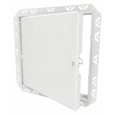 BABCOCK-DAVIS Pintu Akses: 36 in T, 36 in L, Engsel Tersembunyi, Flensa Manik Drywall, Baja - Latching Access Doors