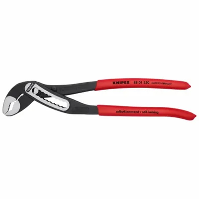 KNIPEX Tang Alur dan Alur: V, Sambungan Alur, 2 in Bukaan Rahang Maks, 10 in Panjang Keseluruhan - V-Jaw Tongue & Groove Pliers