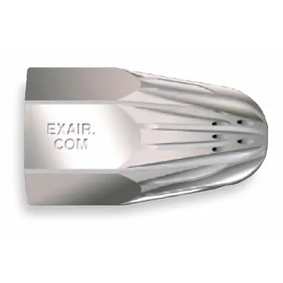 EXAIR Nosel Pistol Udara: Untuk 1250/1350/1909, Baja Tahan Karat, 1 5/8 in Extension Lg - Exair Air Gun Nozzles