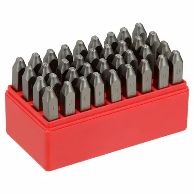 Kit Stempel Tangan: 0 hingga 9 (6 ganda sebagai - Heavy-Duty Sharp-Face Hand Stamps